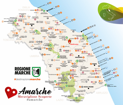 Mappa delle Marche